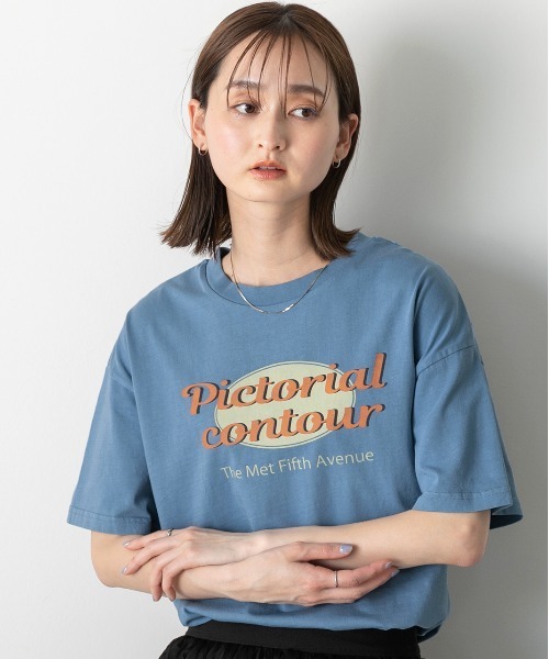 セール】ヴィンテージ風ロゴ ピグメントTシャツ（Tシャツ
