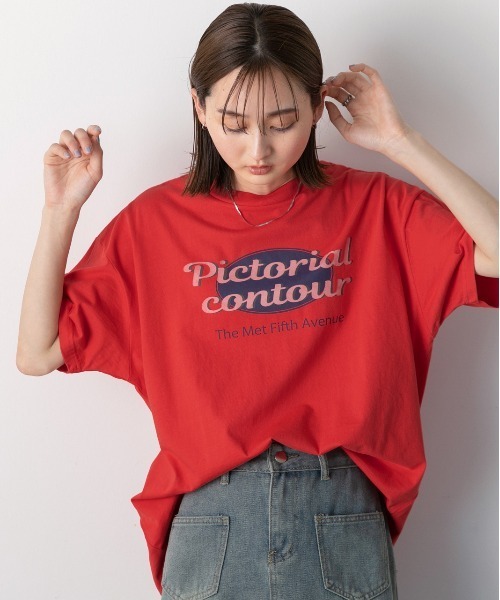 【WEB限定・洗える】ビンテージロゴTEE セール】 Odub:〈手洗い可能〉ビンテージ加工 ロゴ TEE◇ （T