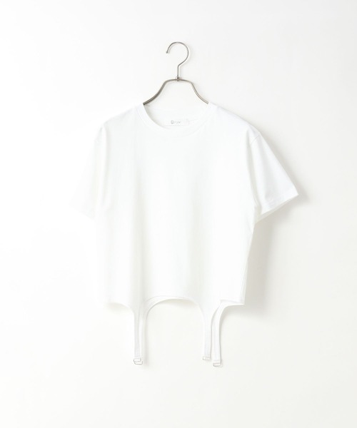 yuw(ユウ)の「ガーターTee 134999(Tシャツ/カットソー・レディース・ブラック/ホワイト・FREE)」の12枚目の写真
