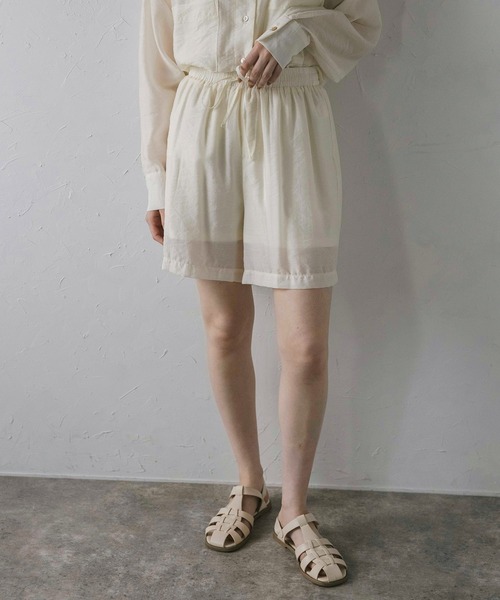 MINERTE】sheer short pants / 裏地付きシアーショートパンツ