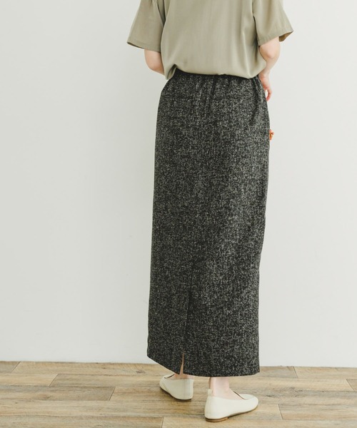 ITEMS URBANRESEARCH(アイテムズ アーバンリサーチ)の「ツイードライクペンシルスカート(スカート・レディース・ベージュ/ブラック・FREE)」の5枚目の写真