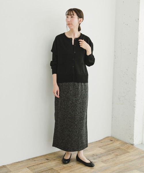 ITEMS URBANRESEARCH(アイテムズ アーバンリサーチ)の「ツイードライクペンシルスカート(スカート・レディース・ベージュ/ブラック・FREE)」の10枚目の写真