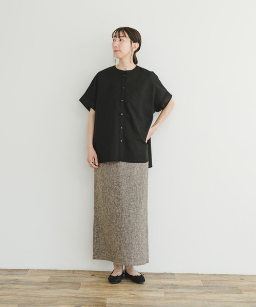 ITEMS URBANRESEARCH(アイテムズ アーバンリサーチ)の「ツイードライクペンシルスカート(スカート・レディース・ベージュ/ブラック・FREE)」の17枚目の写真