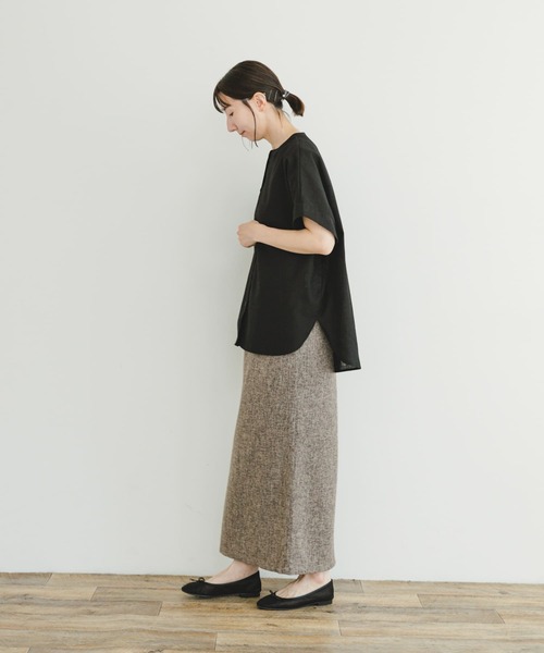 ITEMS URBANRESEARCH(アイテムズ アーバンリサーチ)の「ツイードライクペンシルスカート(スカート・レディース・ベージュ/ブラック・FREE)」の19枚目の写真