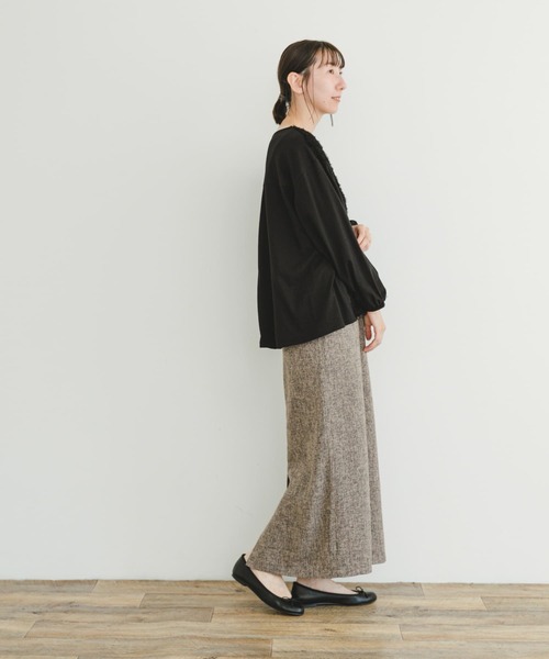 ITEMS URBANRESEARCH(アイテムズ アーバンリサーチ)の「ツイードライクペンシルスカート(スカート・レディース・ベージュ/ブラック・FREE)」の20枚目の写真