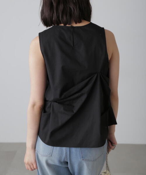 FREE'S MART（フリーズマート）の「◆イレギュラータックデザインブラウス（シャツ/ブラウス・レディース・ホワイト/ブラック/オレンジ・FREE）」の7枚目の写真