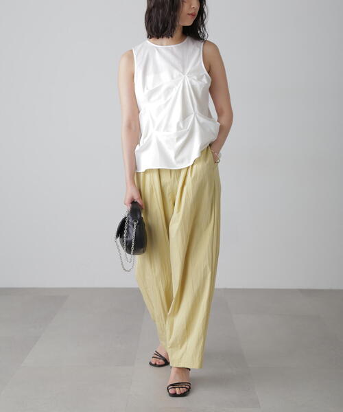 FREE'S MART（フリーズマート）の「◆イレギュラータックデザインブラウス（シャツ/ブラウス・レディース・ホワイト/ブラック/オレンジ・FREE）」の21枚目の写真