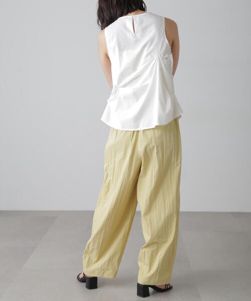 FREE'S MART（フリーズマート）の「◆イレギュラータックデザインブラウス（シャツ/ブラウス・レディース・ホワイト/ブラック/オレンジ・FREE）」の19枚目の写真