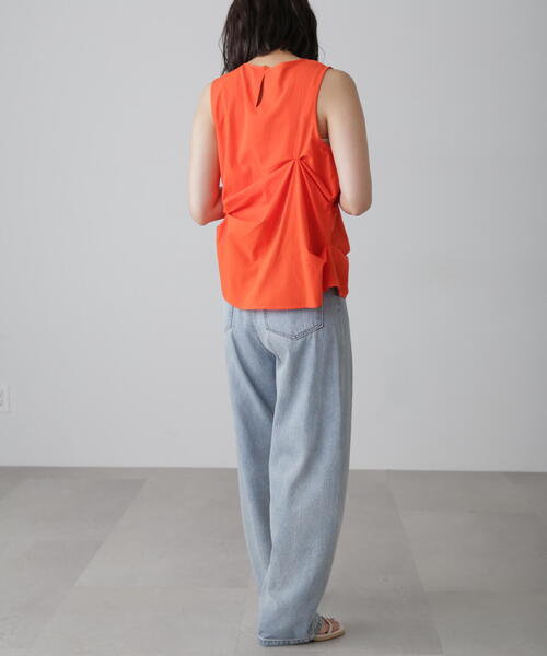 FREE'S MART（フリーズマート）の「◆イレギュラータックデザインブラウス（シャツ/ブラウス・レディース・ホワイト/ブラック/オレンジ・FREE）」の11枚目の写真