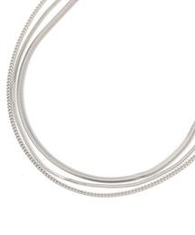 GLOBAL WORK | ステンレスシンプル三連ネックレス/138704(ネックレス)