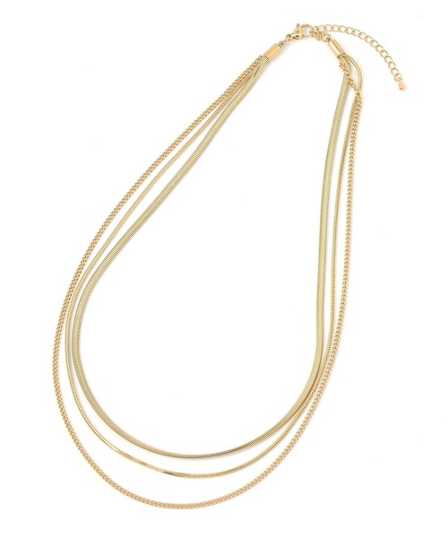 GLOBAL WORK（グローバルワーク）の「ステンレスシンプル三連ネックレス/138704（ネックレス・レディース・ゴールド/シルバー・ONE SIZE）」の3枚目の写真