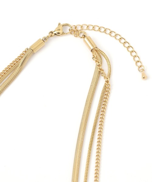GLOBAL WORK（グローバルワーク）の「ステンレスシンプル三連ネックレス/138704（ネックレス・レディース・ゴールド/シルバー・ONE SIZE）」の4枚目の写真