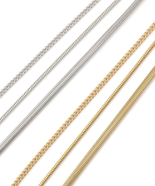 GLOBAL WORK（グローバルワーク）の「ステンレスシンプル三連ネックレス/138704（ネックレス・レディース・ゴールド/シルバー・ONE SIZE）」の5枚目の写真