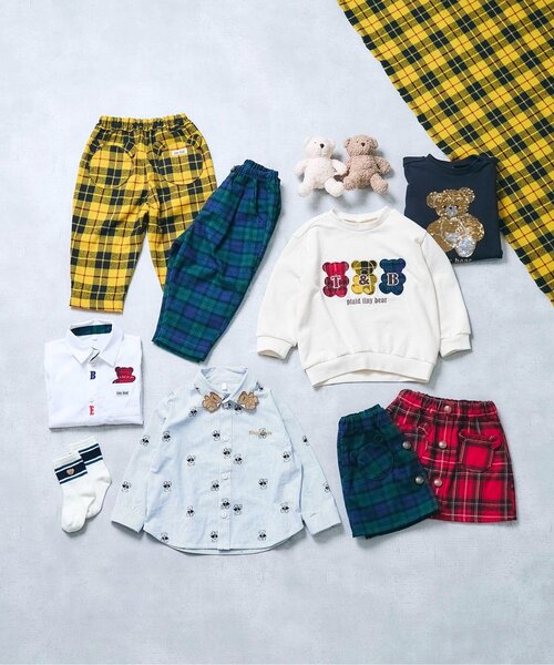 apres les cours（アプレレクール）の「【リンク】tiny bear チェックスカート（スカート・キッズ・レッド/グリーン・120/110/100/90/80）」の6枚目の写真