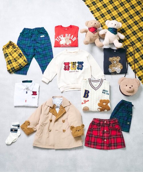 apres les cours（アプレレクール）の「【リンク】tiny bear チェックスカート（スカート・キッズ・レッド/グリーン・120/110/100/90/80）」の7枚目の写真