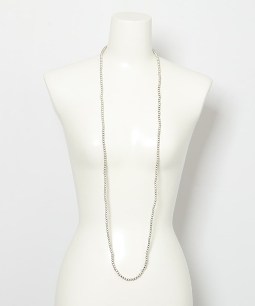 KBF（ケイビーエフ）の「ロングボールネックレス（ネックレス・レディース・シルバー・ONE）」の6枚目の写真