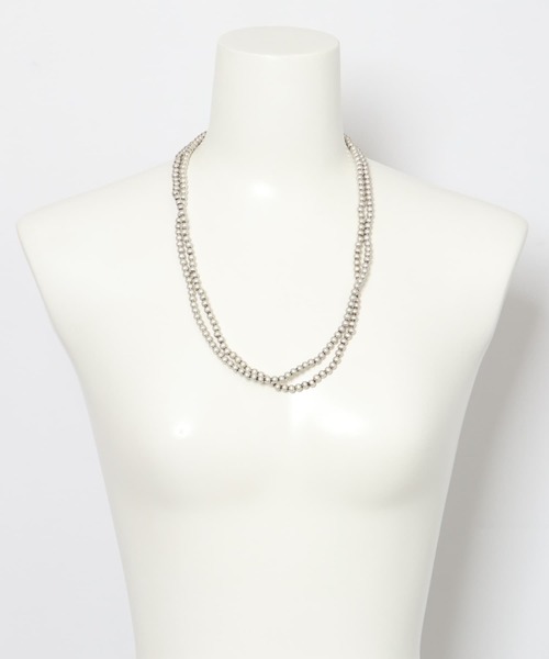 KBF（ケイビーエフ）の「ロングボールネックレス（ネックレス・レディース・シルバー・ONE）」の7枚目の写真