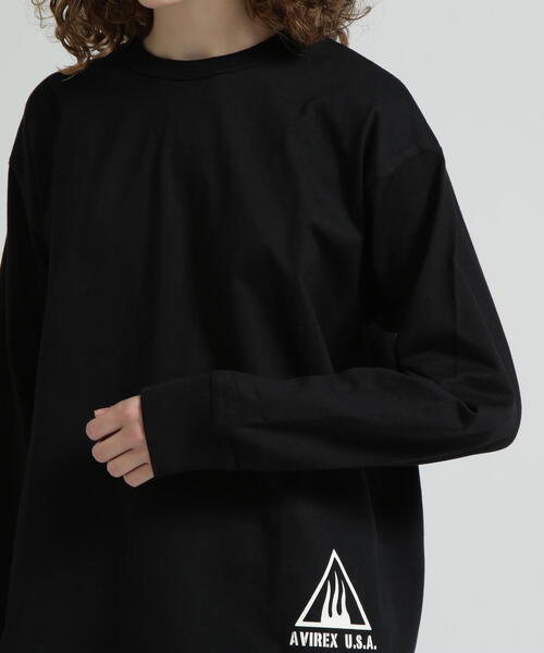 AVIREX（アヴィレックス）の「《WEB&DEPOT限定》BLACK SCORPIONS LONGSLEEVE T-SHIRT / ブラック スコーピオン 長袖Tシャツ（Tシャツ/カットソー・レディース・その他/ブラック/ホワイト・F）」の7枚目の写真