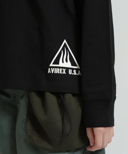 AVIREX（アヴィレックス）の「《WEB&DEPOT限定》BLACK SCORPIONS LONGSLEEVE T-SHIRT / ブラック スコーピオン 長袖Tシャツ（Tシャツ/カットソー・レディース・その他/ブラック/ホワイト・F）」の8枚目の写真