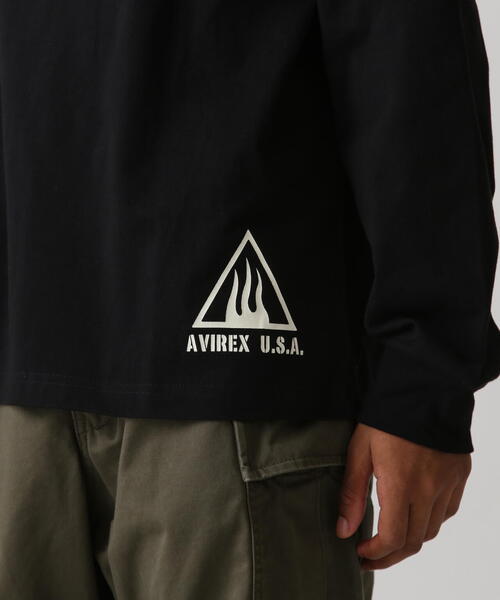AVIREX（アヴィレックス）の「《WEB&DEPOT限定》BLACK SCORPIONS LONGSLEEVE T-SHIRT / ブラック スコーピオン 長袖Tシャツ（Tシャツ/カットソー・レディース・その他/ブラック/ホワイト・F）」の19枚目の写真