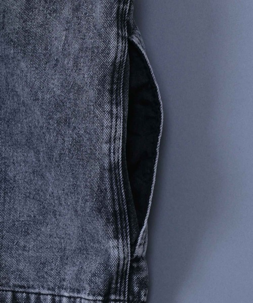 ANPAS（アンパス）の「10.5oz Vintage Wash Denim Jacket/10.5オンス ヴィンテージ ウォッシュ デニムジャケット（デニムジャケット・メンズ・ブラック/サックスブルー・L/M/LL）」の13枚目の写真