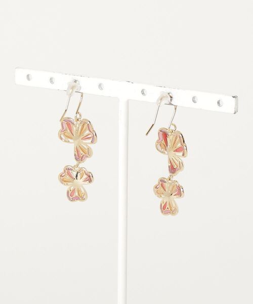 Zoule（ゾーラ）の「Zoule ゾーラ：MOROCCAN　モロッカンシリーズ　flower moroccan　ピアス（ピアス（両耳用）・レディース・パープル/レッド・FREE）」の3枚目の写真