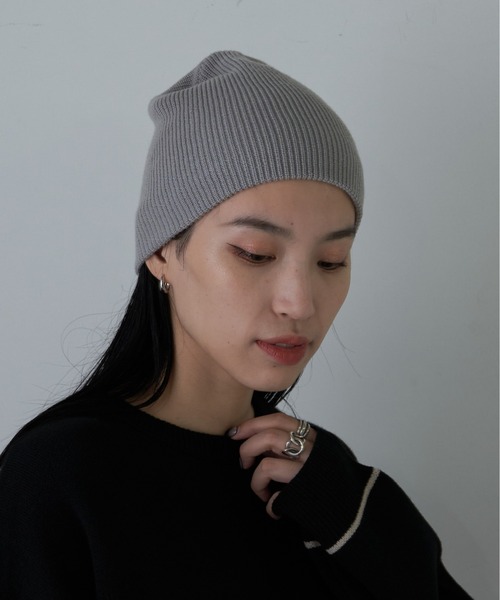 COLONY 2139（コロニートゥーワンスリーナイン）の「アクリルニット帽（ニットキャップ/ビーニー・レディース・ブラック/レッド/ライトグレー/ブルー/グレー系その他/ダークブラウン・FREE）」の3枚目の写真