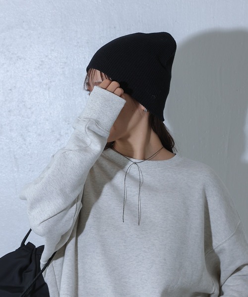 COLONY 2139（コロニートゥーワンスリーナイン）の「アクリルニット帽（ニットキャップ/ビーニー・レディース・ブラック/レッド/ライトグレー/ブルー/グレー系その他/ダークブラウン・FREE）」の10枚目の写真