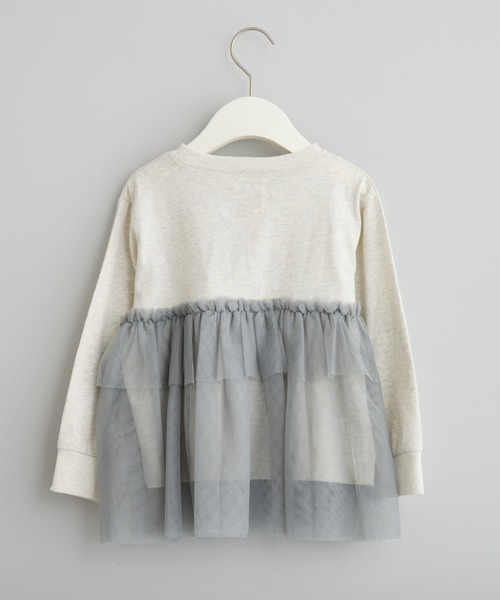 CIAOPANIC TYPY（チャオパニックティピー）の「【WEB限定】【KIDS】ウエスト切替チュールチュニック（Tシャツ/カットソー・キッズ・チャコールグレー/グレー/アイボリー・SMALL/MEDIUM/LARGE/X-LARGE/XX-LARGE）」の21枚目の写真
