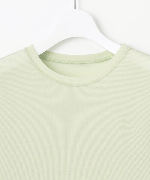 23区(ニジュウサンク)の「【SLOW/一部店舗限定】シアーリブロンTEE クルーネック カットソー(Tシャツ/カットソー・レディース・ライトグレー系/ブラック系/ホワイト系/スモーキーグリーン系・44/46)」の14枚目の写真