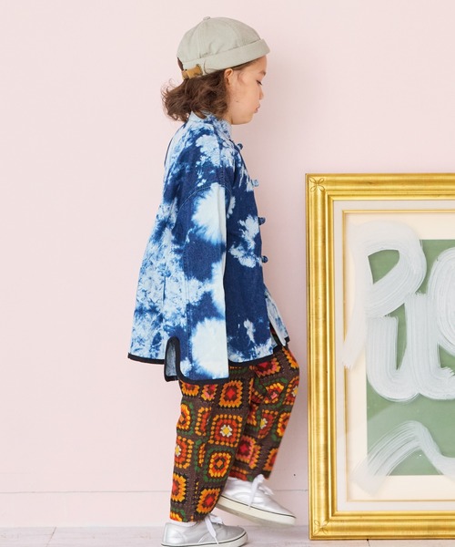 MARKEY'S（マーキーズ）の「デニムチャイナジャケット（デニムジャケット・キッズ・ブルー/ブラック・100/110/120/130/140/150）」の5枚目の写真