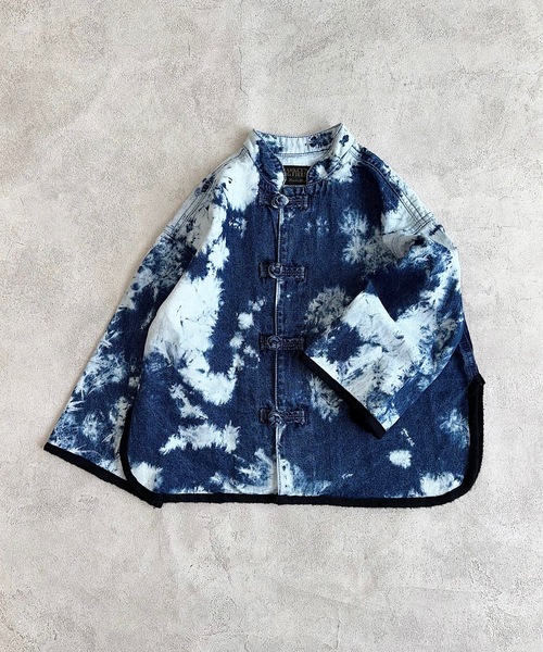 MARKEY'S（マーキーズ）の「デニムチャイナジャケット（デニムジャケット・キッズ・ブルー/ブラック・100/110/120/130/140/150）」の13枚目の写真