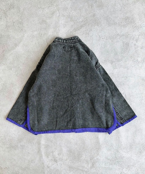 MARKEY'S（マーキーズ）の「デニムチャイナジャケット（デニムジャケット・キッズ・ブルー/ブラック・100/110/120/130/140/150）」の14枚目の写真