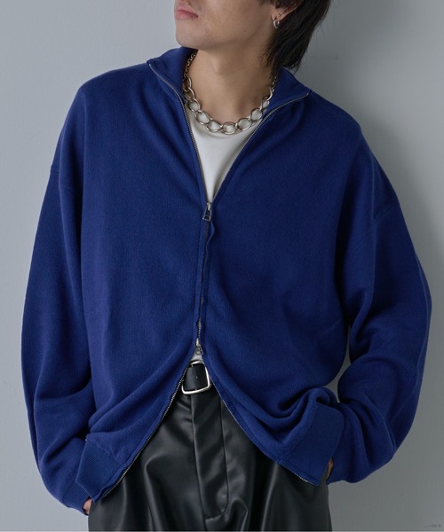 COLONY 2139（コロニートゥーワンスリーナイン）の「スウェットライクドライバーズニット（ニット/セーター・メンズ・グレー/ブルー/ブラック・MEDIUM/LARGE）」の3枚目の写真