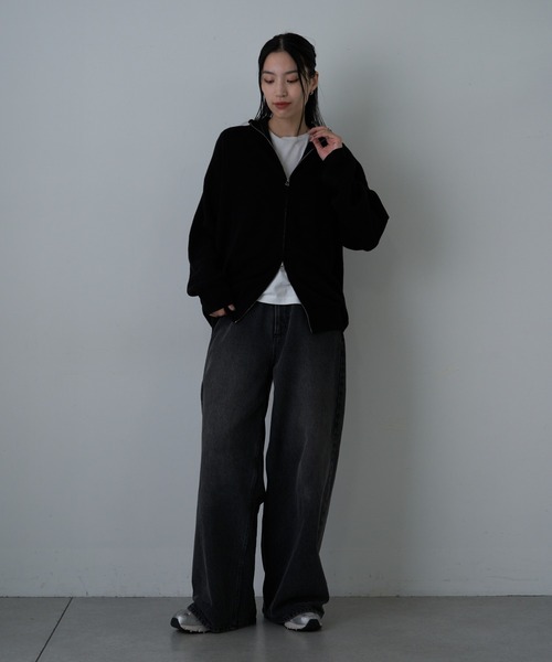 COLONY 2139（コロニートゥーワンスリーナイン）の「スウェットライクドライバーズニット（ニット/セーター・メンズ・グレー/ブルー/ブラック・MEDIUM/LARGE）」の4枚目の写真