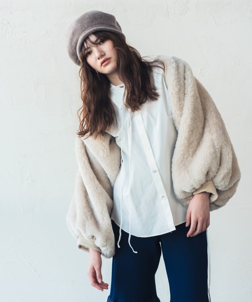 ORIENT(オリエント)の「TARO【タロ】(ハンチング/ベレー帽・レディース・モカ/ベージュ系その他/グレー系その他/ブラック・FREE)」の7枚目の写真