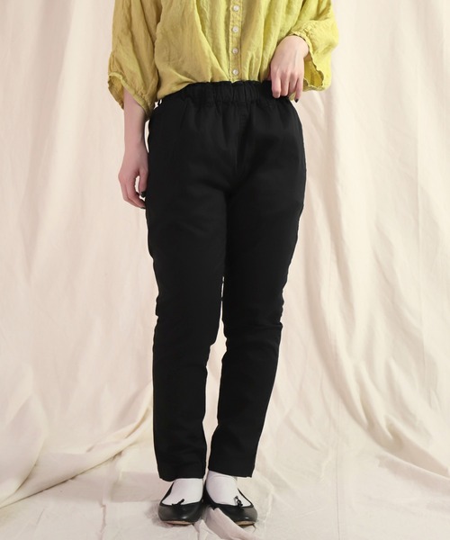 Brocante（ブロカント）の「[Brocante / ブロカント] CPT40ラチネストレッチ コクパンツ（その他パンツ・レディース・ホワイト/ブラック/ベージュ/グレー/オリーブ/ブルー・1/2/0）」の3枚目の写真