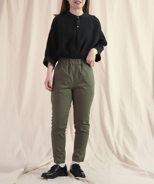 Brocante（ブロカント）の「[Brocante / ブロカント] CPT40ラチネストレッチ コクパンツ（その他パンツ・レディース・ホワイト/ブラック/ベージュ/グレー/オリーブ/ブルー・1/2/0）」の15枚目の写真