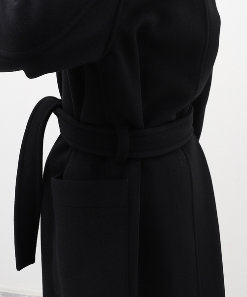 LEMAIRE(ルメール)の「LEMAIRE(ルメール) WRAP COAT CO1037LF1116(トレンチコート・メンズ・ブラック・SMALL/MEDIUM)」の12枚目の写真