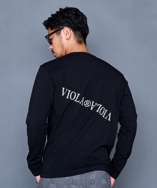 『VIOLA rumore/ヴィオラ ルモーレ』P.T入り切替Vネック長袖Tシャツ ロンT（Tシャツ/カットソー）｜SILVER BULLET（シルバーバレット）