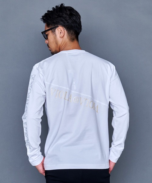 『VIOLA rumore/ヴィオラ ルモーレ』P.T入り切替Vネック長袖Tシャツ ロンT（Tシャツ/カットソー）｜SILVER BULLET（シルバーバレット）