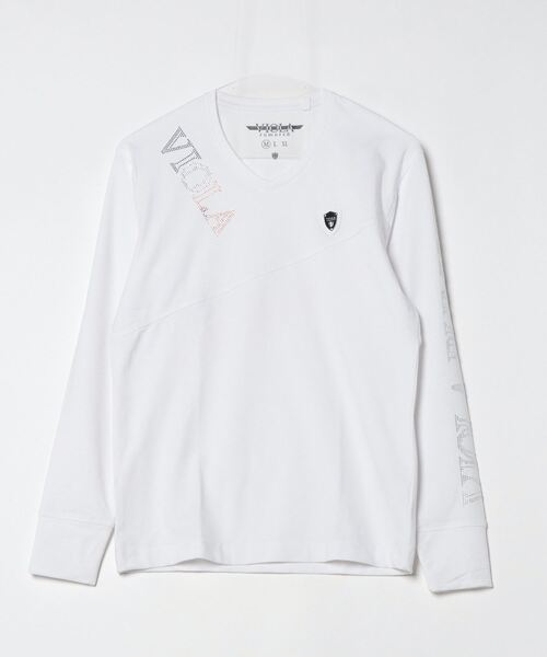 『VIOLA rumore/ヴィオラ ルモーレ』P.T入り切替Vネック長袖Tシャツ ロンT（Tシャツ/カットソー）｜SILVER BULLET（シルバーバレット）