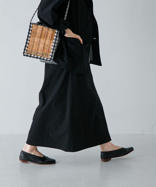 かぐれ（カグレ）の「コットンラップスカート（スカート・レディース・チャコールグレー/ベージュ/ブラック・FREE）」の20枚目の写真