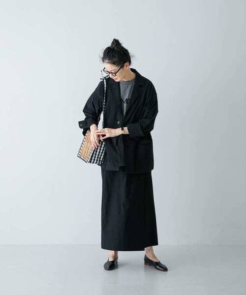 かぐれ（カグレ）の「コットンラップスカート（スカート・レディース・チャコールグレー/ベージュ/ブラック・FREE）」の22枚目の写真