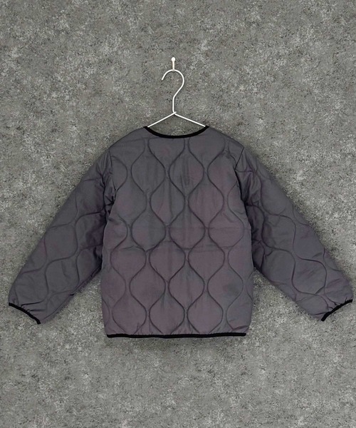 セール】ノーカラー キルティング ジャケット（ノーカラージャケット