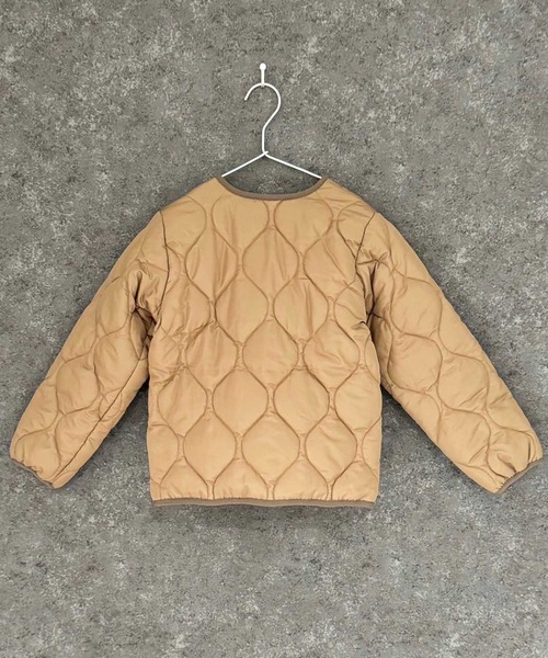 セール】ノーカラー キルティング ジャケット（ノーカラージャケット