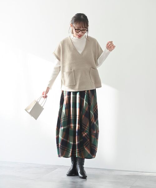セール】8色展開 Vネック ニットベスト（ベスト）｜Ritzy