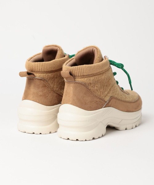 niko and...（ニコアンド）の「オリジナル異素材切り替えショートブーツ（ブーツ・レディース・ブラック/キャメル・MEDIUM/LARGE）」の11枚目の写真