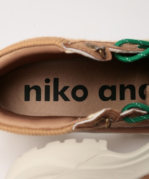 niko and...（ニコアンド）の「オリジナル異素材切り替えショートブーツ（ブーツ・レディース・ブラック/キャメル・MEDIUM/LARGE）」の15枚目の写真