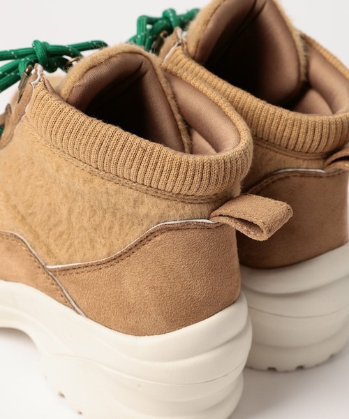 niko and...（ニコアンド）の「オリジナル異素材切り替えショートブーツ（ブーツ・レディース・ブラック/キャメル・MEDIUM/LARGE）」の16枚目の写真